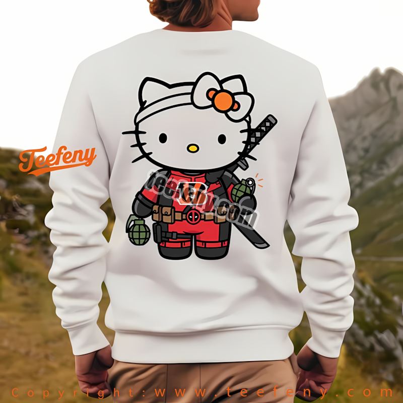 Cincinnati Bengals Hello Kitty Deadpool Long Sleeve Graphic Cincinnati Bengals Hello Kitty Deadpool Long Sleeve Graphic
