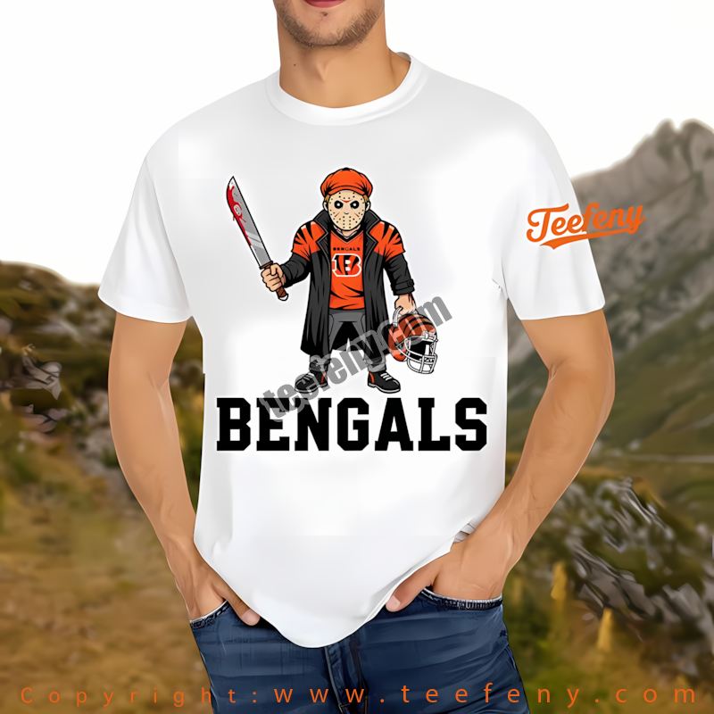 Cincinnati Bengals Jason Voorhees Halloween Shirt Adults