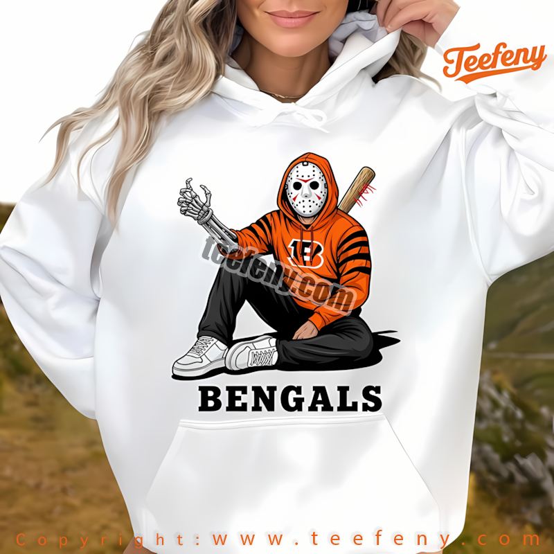Cincinnati Bengals Jason Voorhees Street Halloween Hoodie Holiday Cincinnati Bengals Jason Voorhees Street Halloween Hoodie Holiday