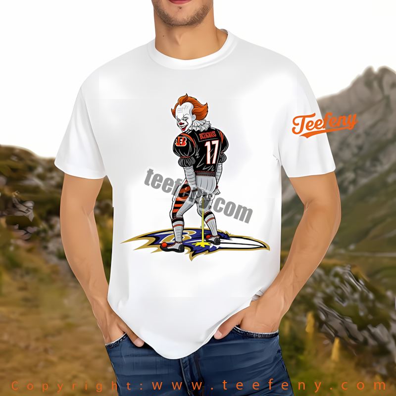 Cincinnati Bengals Pennywise Steelers Halloween Rivalry Shirt Adults
