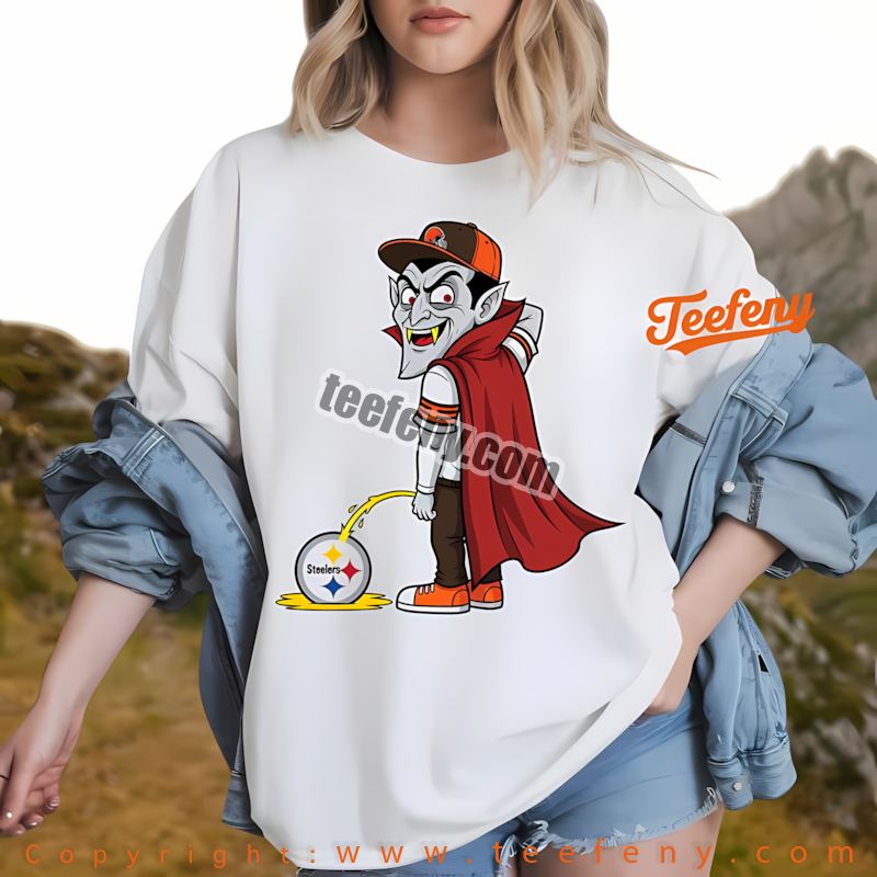 Cleveland Browns Freddy Krueger Steelers Rivalry Shirt Women