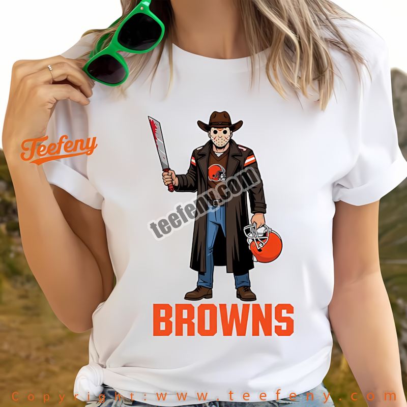 Cleveland Browns Leatherface Steelers Rivalry Shirt Women