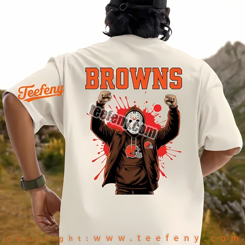 Cleveland Browns Jason Voorhees Street Halloween Shirt Youth