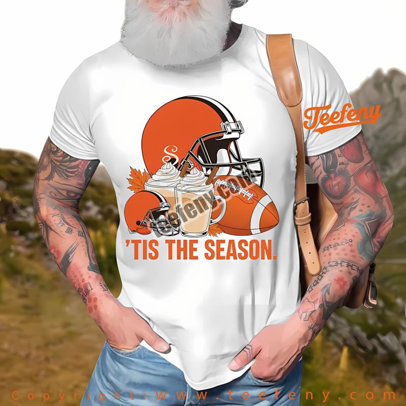 Cleveland Browns Rock Santa Merry Christmas Shirt Unisex