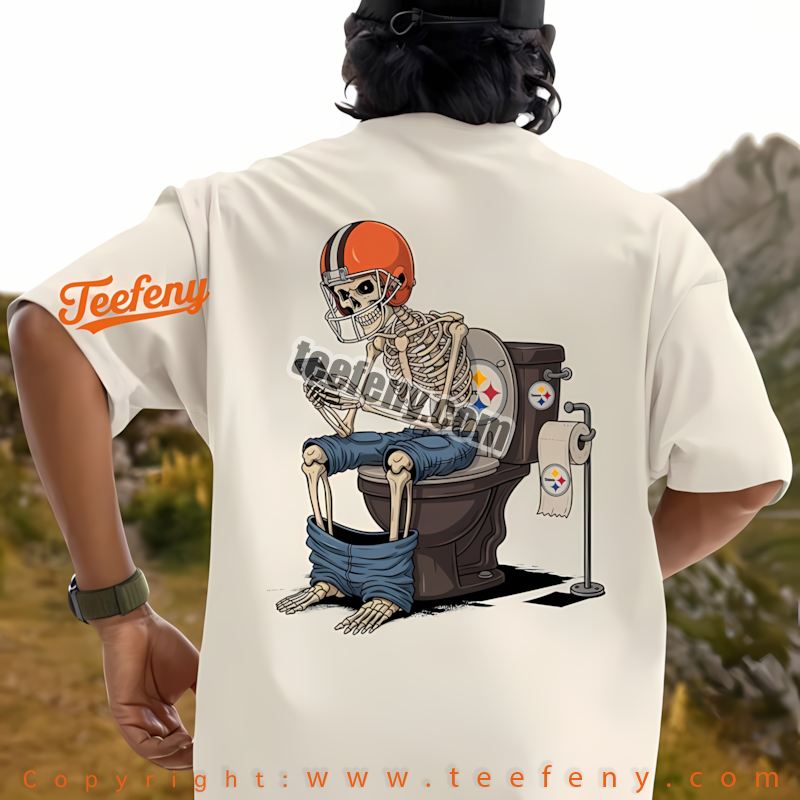 Cleveland Browns Skull Crown Dark Grunge Shirt Cotton