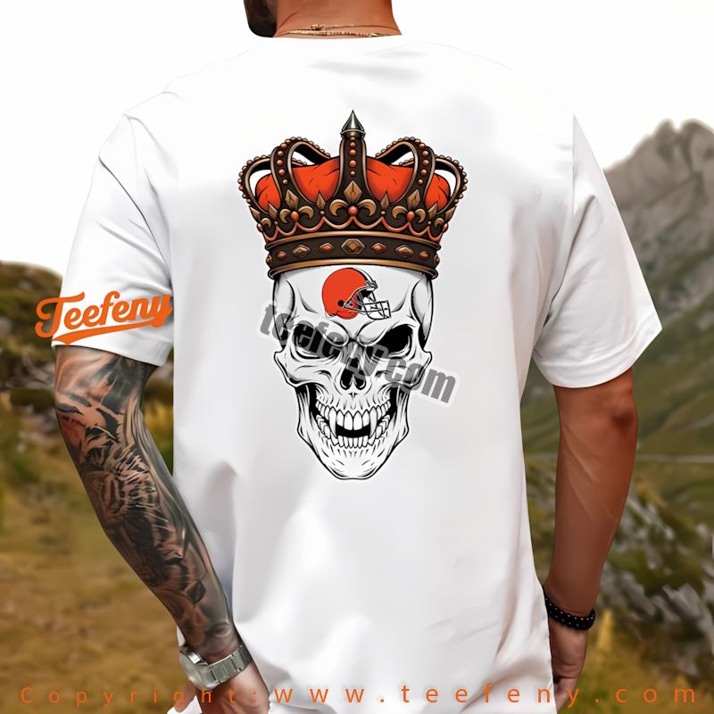 Cleveland Browns Stitch Jason Halloween Shirt Cotton