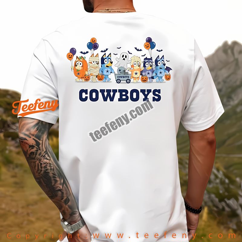 Dallas Cowboys Bluey Halloween Parade Costume Shirt Men Women