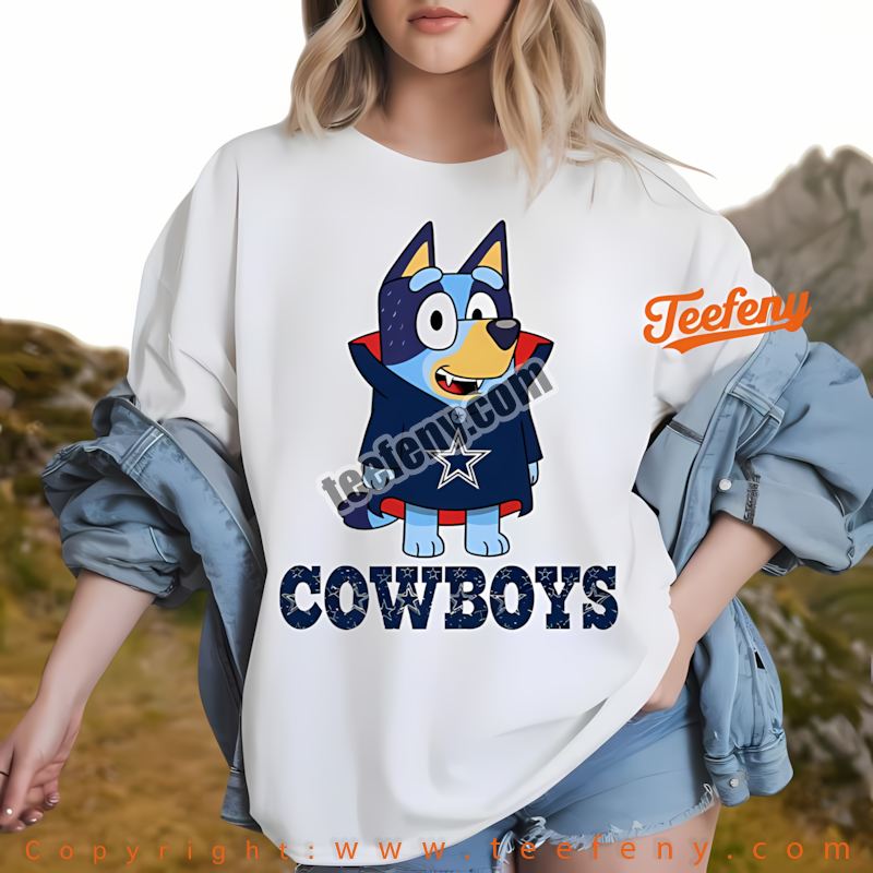 Dallas Cowboys Bluey Vampire Halloween Shirt Unisex