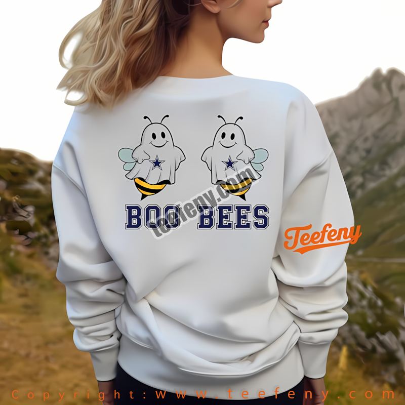 Dallas Cowboys Boo Bees Halloween Long Sleeve Men Dallas Cowboys Boo Bees Halloween Long Sleeve Men