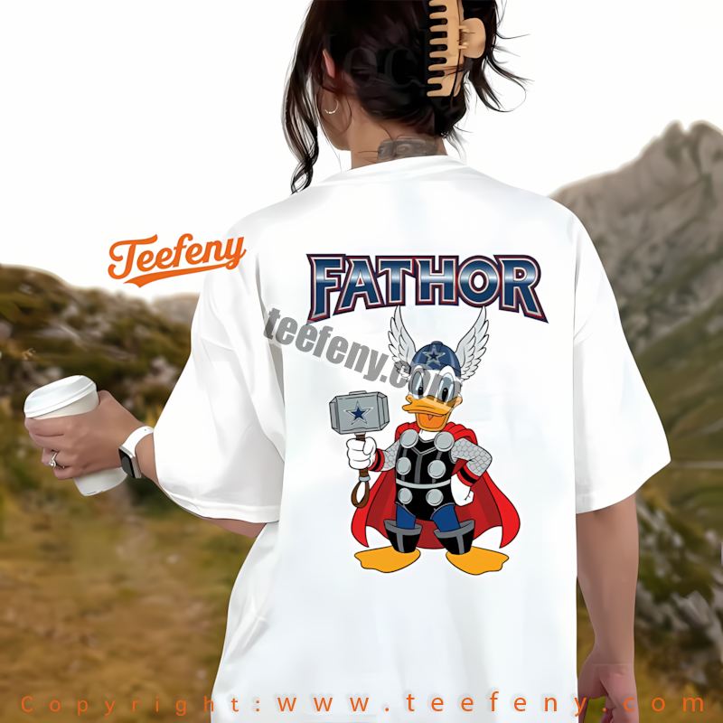 Dallas Cowboys Donald Duck Fathor Shirt Teen
