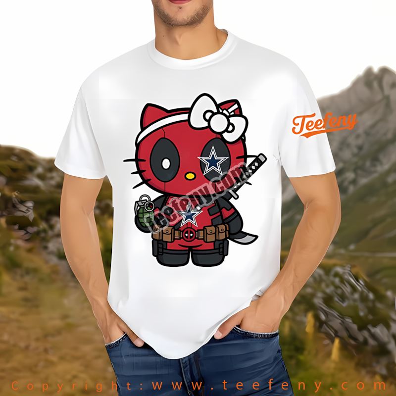 Dallas Cowboys Hello Kitty Deadpool Shirt Men Women