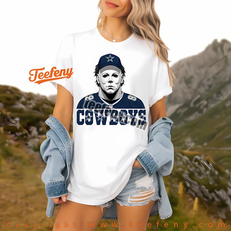 Dallas Cowboys Michael Myers Spooky Halloween Shirt Unisex