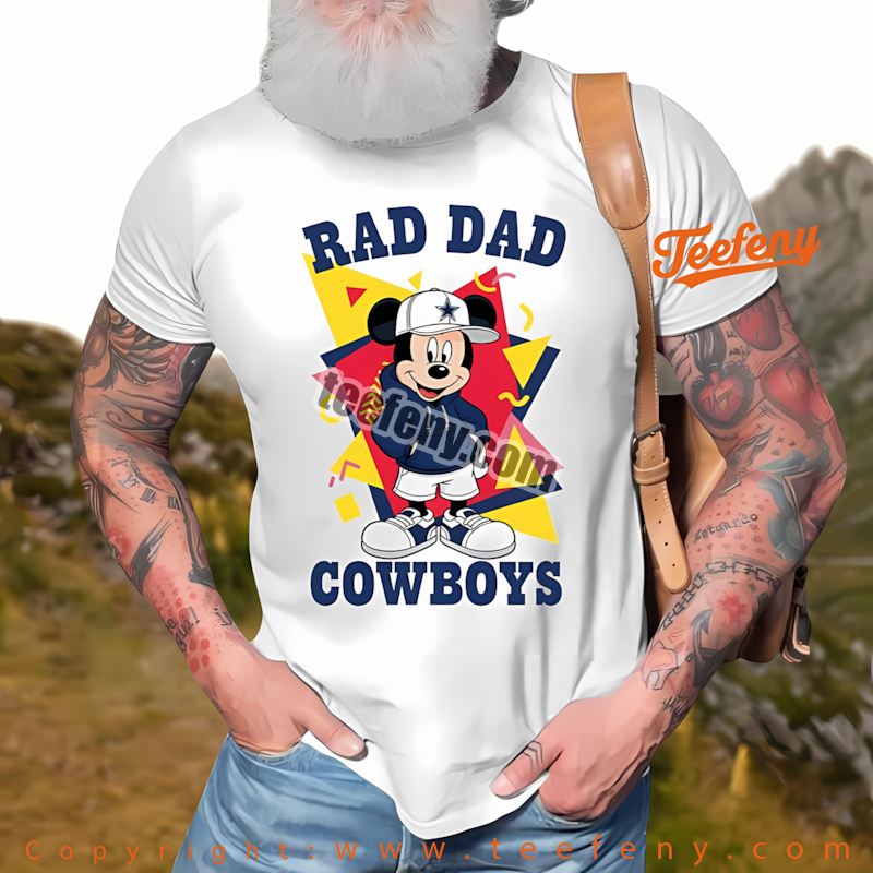 Dallas Cowboys Mickey Mouse Rad Dad Shirt Graphic