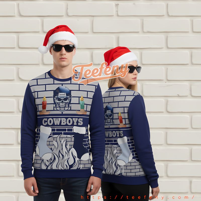 Dallas Cowboys Snoopy Dance Cute Ugly Sweater Blue