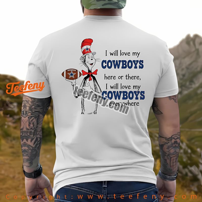 Dallas Cowboys The Cat In The Hat Love Everywhere Shirt Holiday