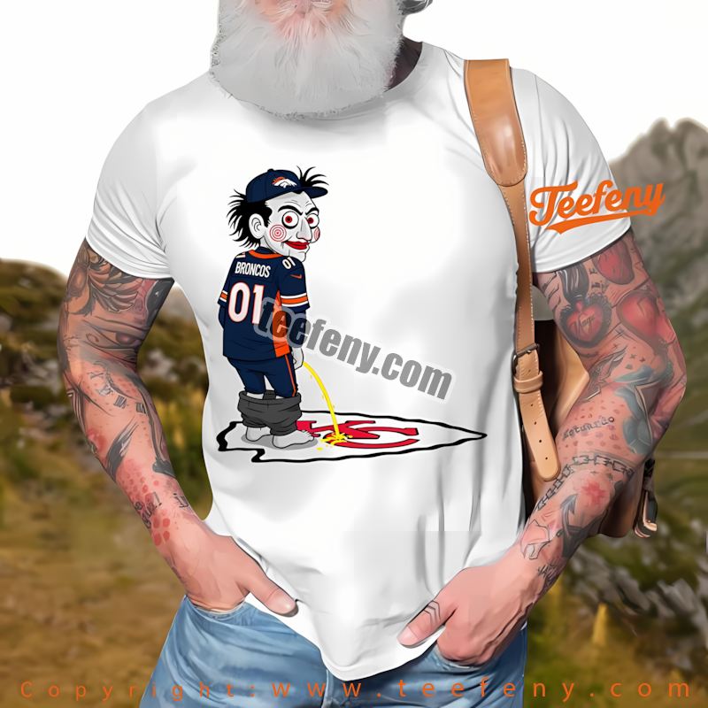 Denver Broncos Baby Yoda Pennywise Halloween Shirt Youth