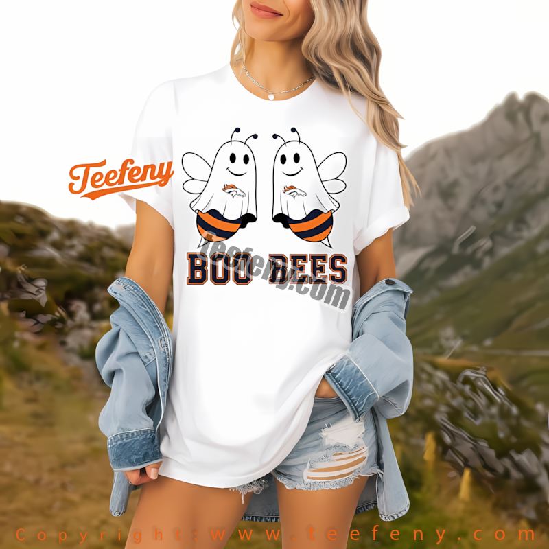 Denver Broncos Bluey Vampire Halloween Shirt Women