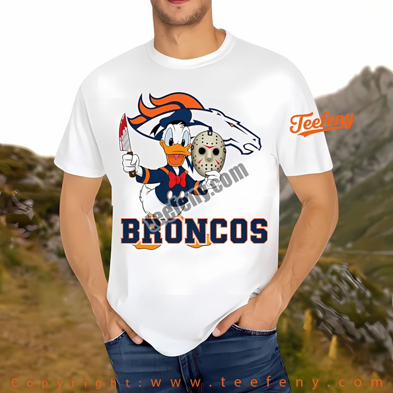 Denver Broncos Donald Duck Fathor Shirt Vintage