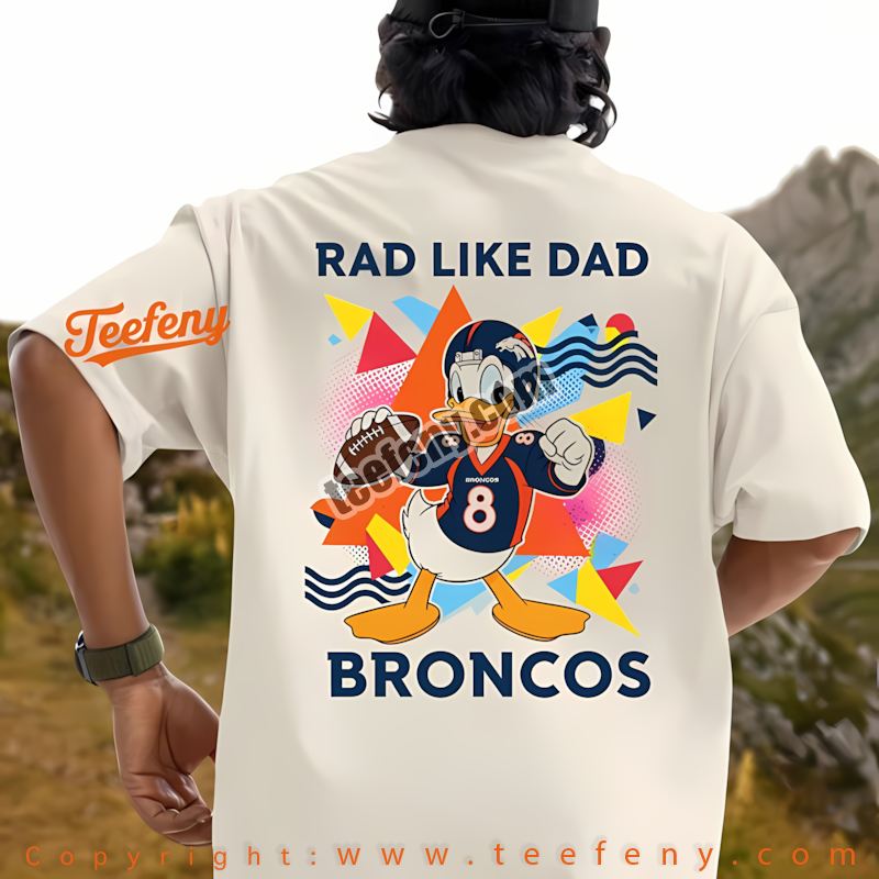 Denver Broncos Donald Duck Jason Mask Halloween Shirt Youth