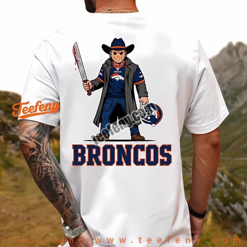 Denver Broncos Hello Kitty Deadpool Shirt Women
