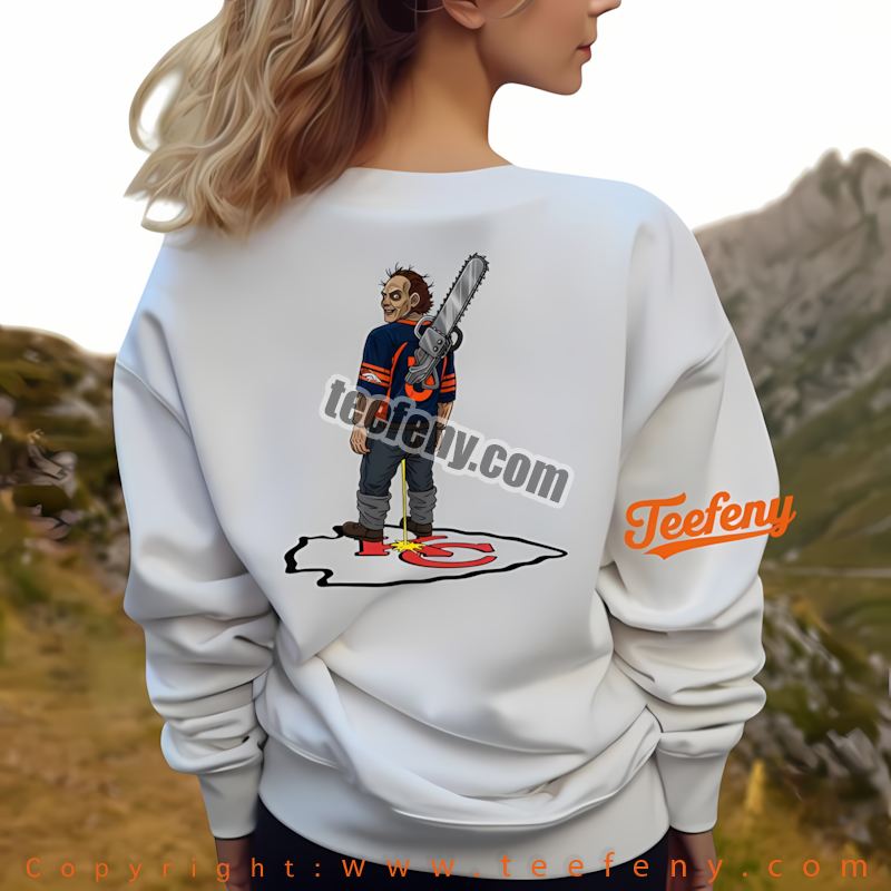 Denver Broncos Leatherface Chiefs Rivalry Shirt Long Sleeven Denver Broncos Leatherface Chiefs Rivalry Shirt Long Sleeven
