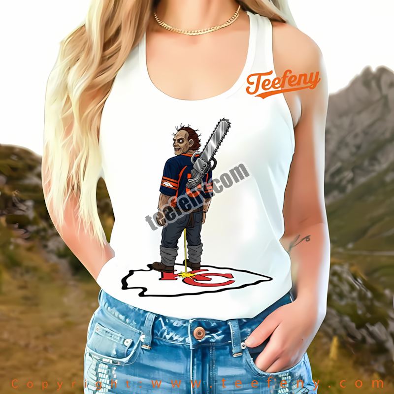Denver Broncos Leatherface Chiefs Rivalry Shirt Tanktopn Denver Broncos Leatherface Chiefs Rivalry Shirt Tanktopn
