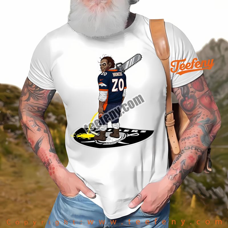 Denver Broncos Jason Voorhees Victory Halloween Shirt Cotton