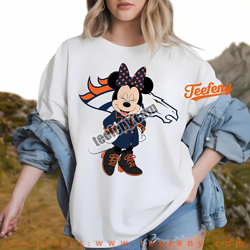 Denver Broncos Mickey Mouse Fathor Shirt Adults