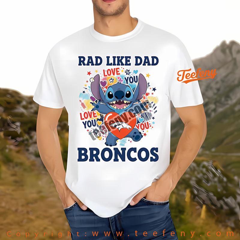 Denver Broncos Stitch Saw Halloween Shirt Youth