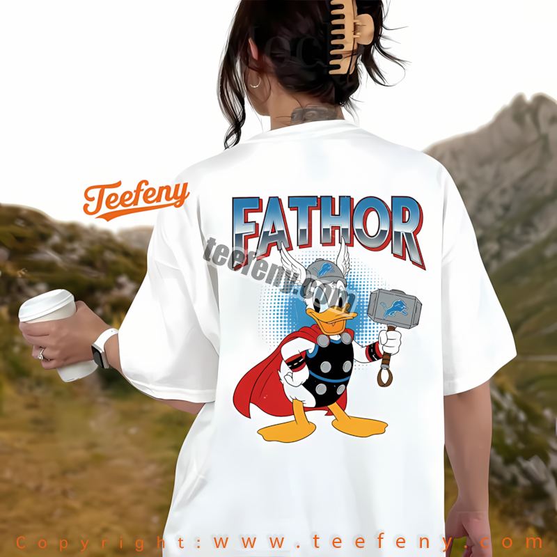 Detroit Lions Donald Duck Jason Mask Halloween Shirt Holiday