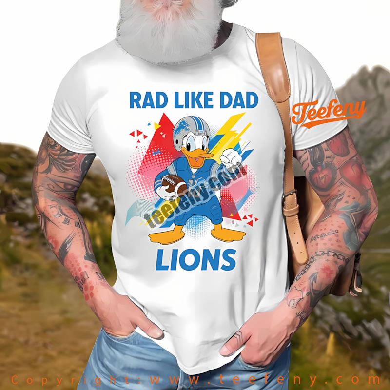 Detroit Lions Goofy Football Quarterback Shirt Men