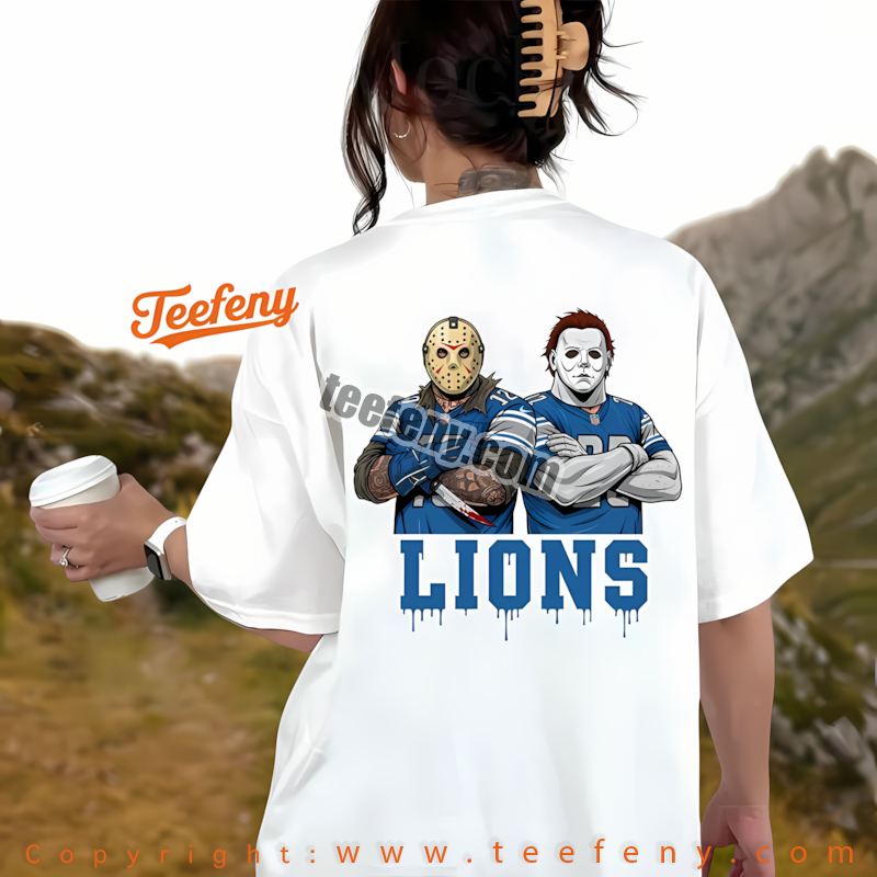 Detroit Lions Jason Voorhees Victory Halloween Shirt Men Women