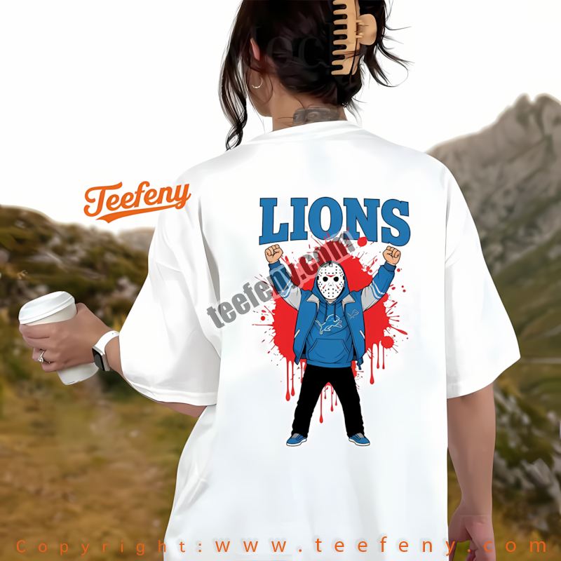 Detroit Lions Jason Voorhees Street Halloween Shirt Unisex