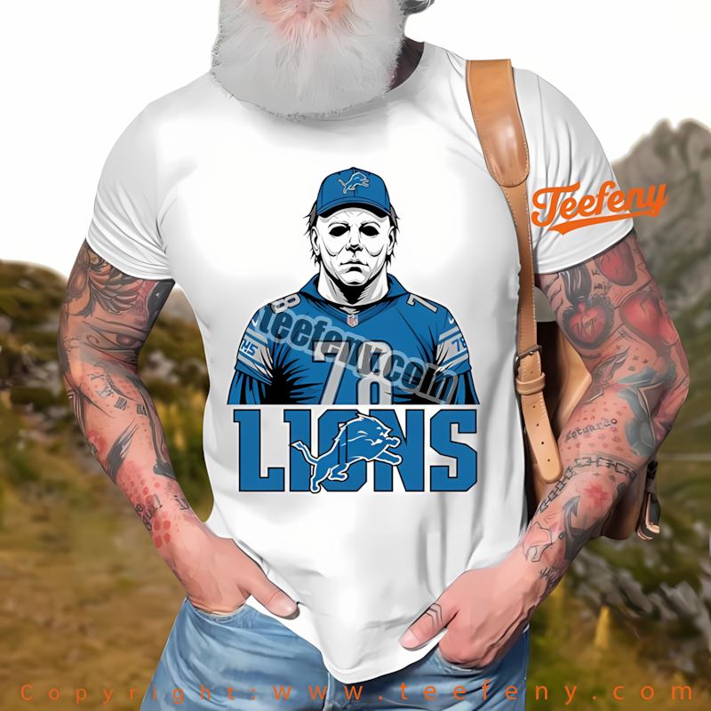 Detroit Lions Leatherface Green Bay Packers Rivalry Shirt Graphic