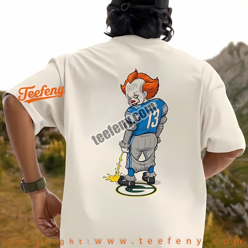 Detroit Lions Pennywise Chicago Bears Halloween Rivalry Shirt Men