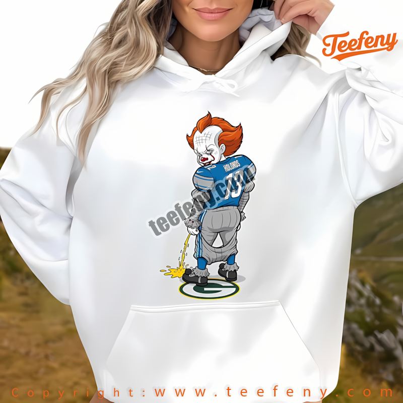 Detroit Lions Pennywise Green Bay Packers Halloween Rivalry Hoodie Holiday Detroit Lions Pennywise Green Bay Packers Halloween Rivalry Hoodie Holiday