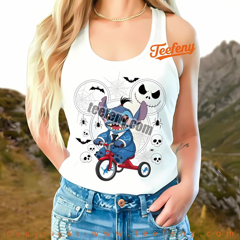 Detroit Lions Stitch Saw Halloween Tanktop Holiday Detroit Lions Stitch Saw Halloween Tanktop Holiday