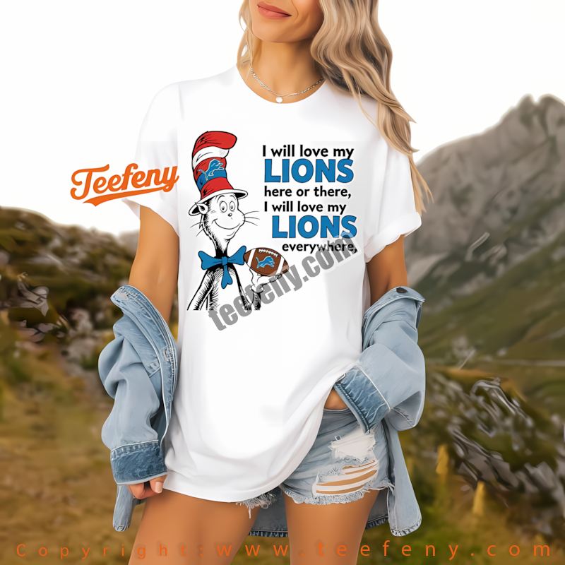 Detroit Lions The Cat In The Hat Love Everywhere Shirt Holiday Detroit Lions The Cat In The Hat Love Everywhere Shirt Holiday