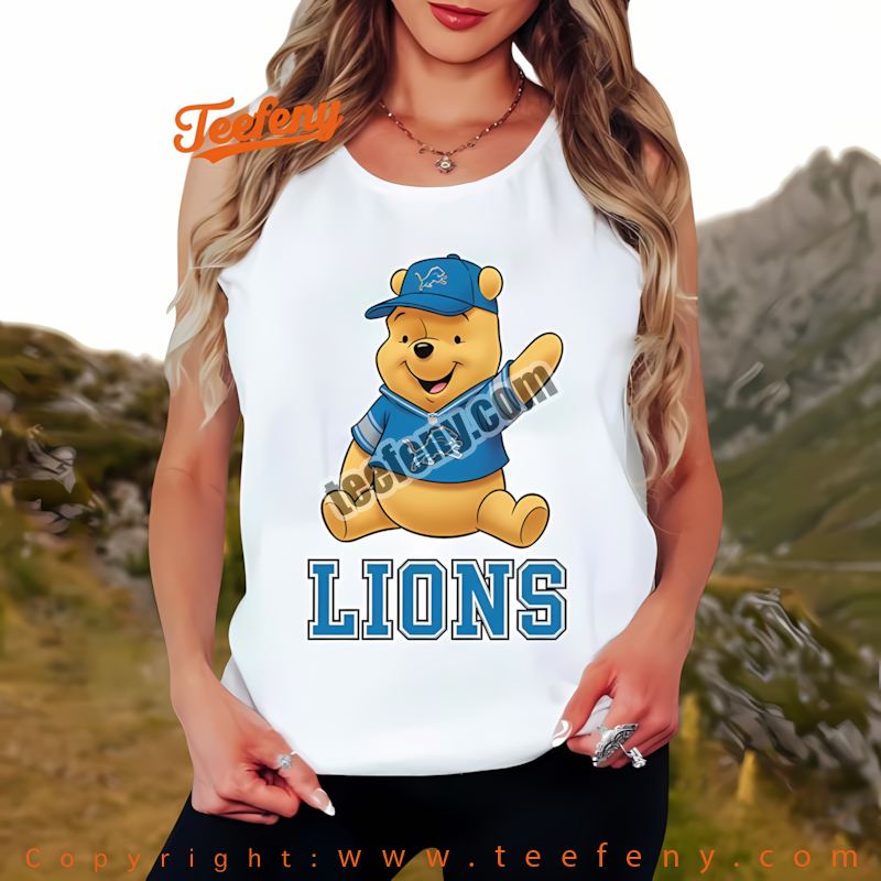 Detroit Lions Winnie The Pooh Football Team Spirit Shirt Tanktopn Detroit Lions Winnie The Pooh Football Team Spirit Shirt Tanktopn