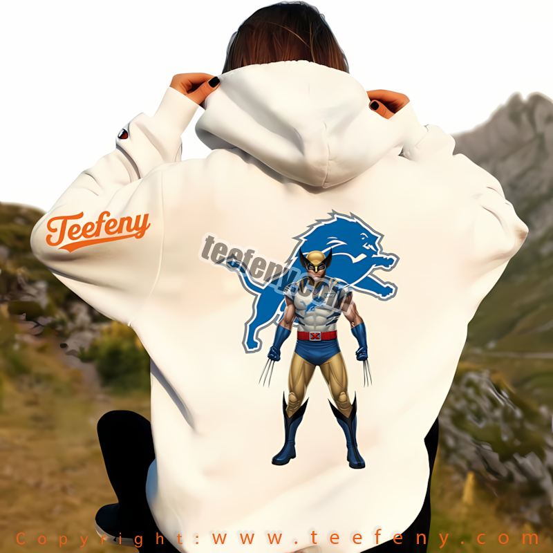 Detroit Lions Wolverine Marvel Hoodie Cotton Detroit Lions Wolverine Marvel Hoodie Cotton