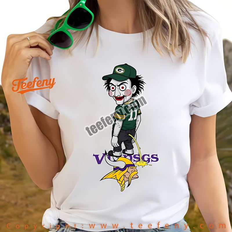 Green Bay Packers Billy Puppet Halloween Minnesota Vikings Rivalry Shirt Adults