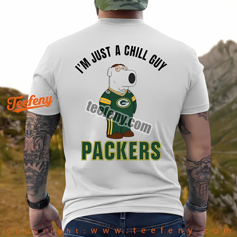 Green Bay Packers Brian Griffin Chill Guy Shirt Cotton