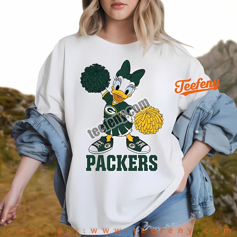 Green Bay Packers Daisy Duck Cheerleader Shirt Women