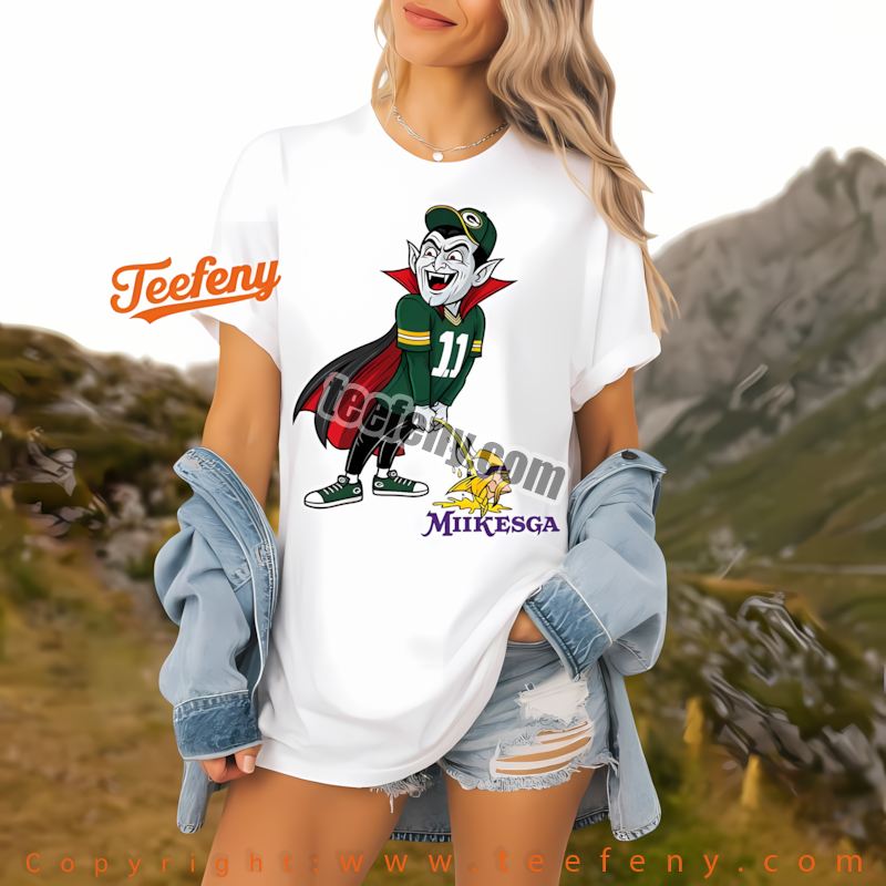 Green Bay Packers Dracula Minnesota Vikings Rivalry Shirt Men