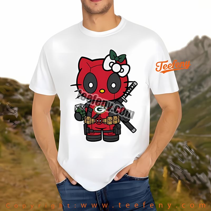 Green Bay Packers Hello Kitty Deadpool Shirt Men