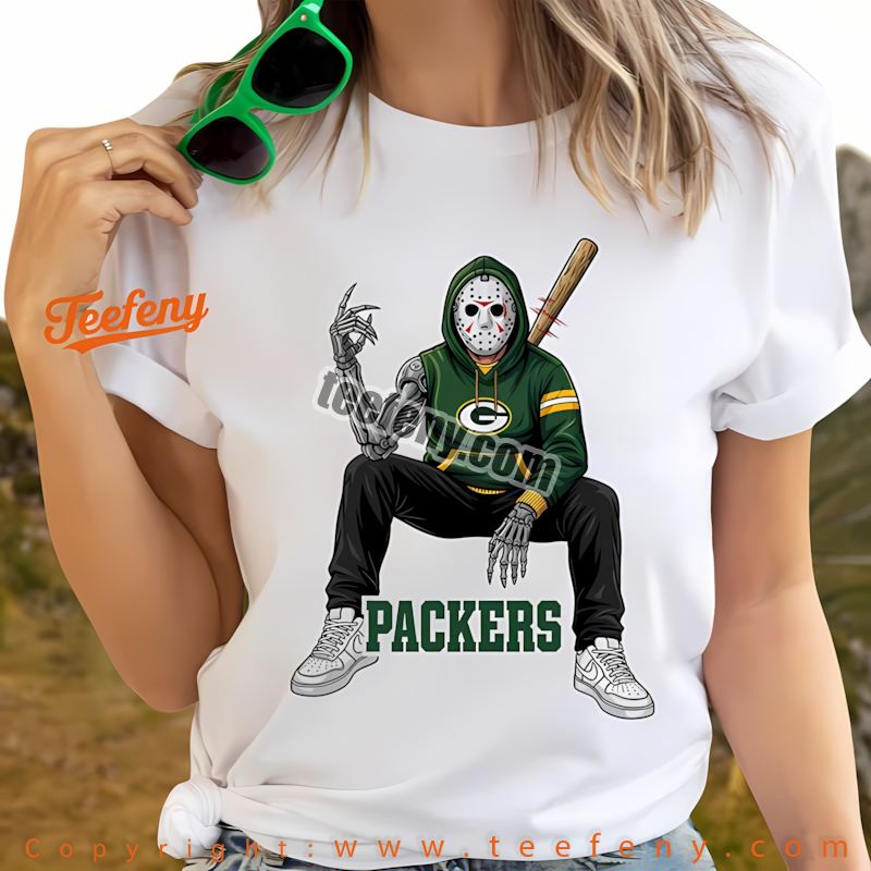 Green Bay Packers Jason Voorhees Street Halloween Shirt Youth