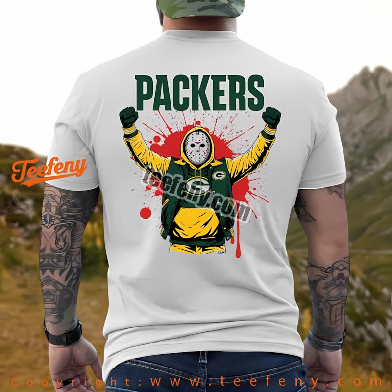 Green Bay Packers Jason Voorhees Victory Halloween Shirt Graphic
