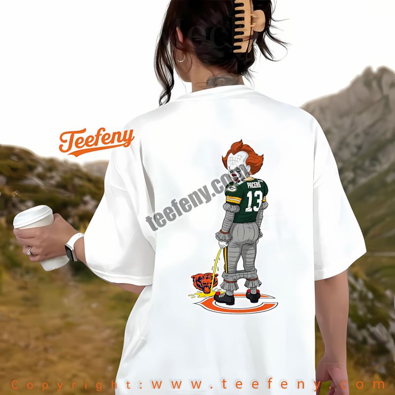 Green Bay Packers Pennywise Chicago Bears Halloween Rivalry Shirt Men