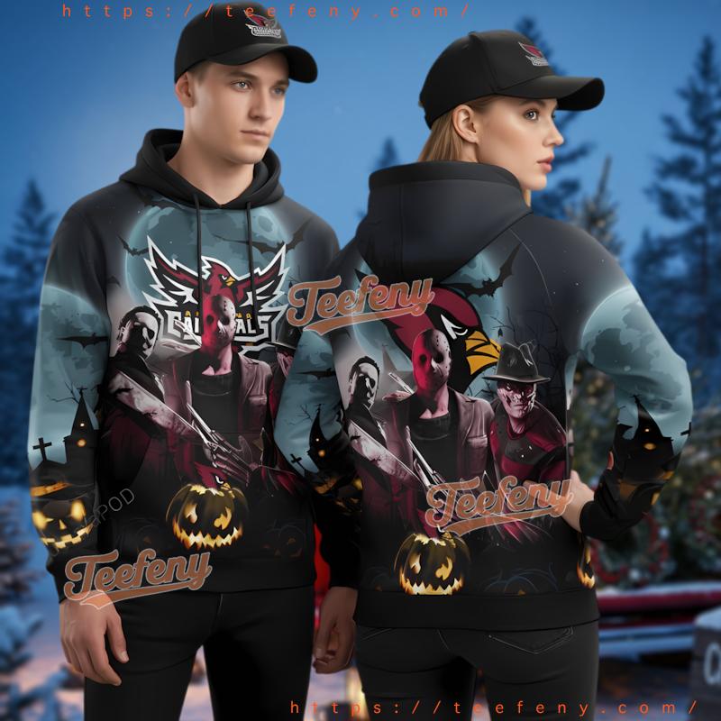 Halloween Arizona Cardinals Michael Myers 3D Hoodie Youth