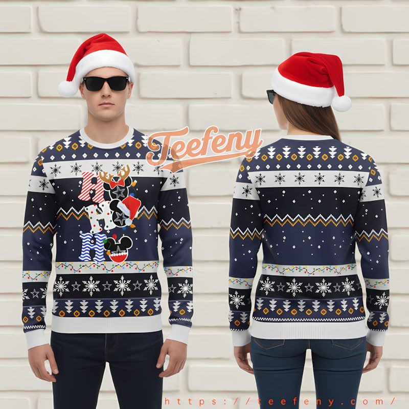 Groot Hug Cute Ugly Christmas Sweater Denver Broncos Orange